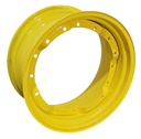 14"W x 28"D, John Deere Yellow 8-Hole Waffle Wheel (Groups of 2 Bolts)