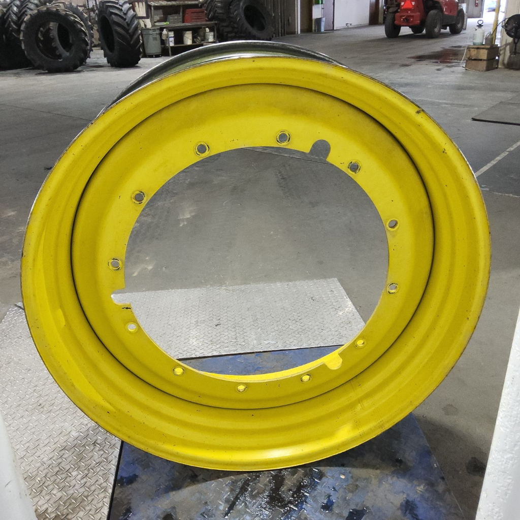 16"W x 46"D, John Deere Yellow 12-Hole Stub Disc