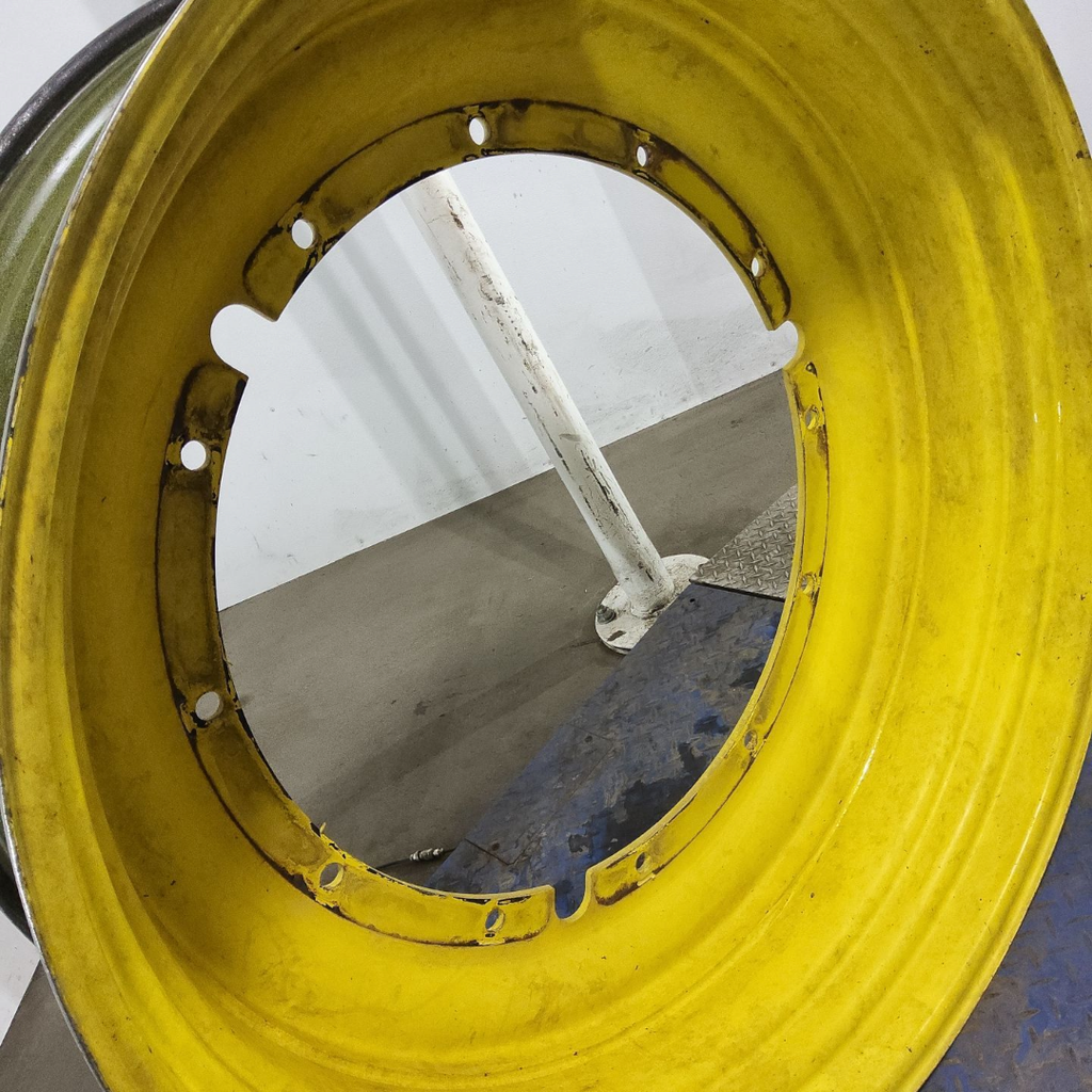 16"W x 46"D, John Deere Yellow 12-Hole Stub Disc