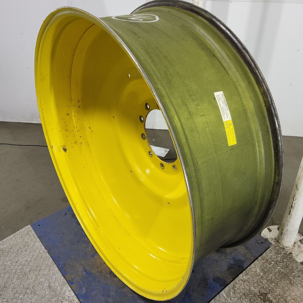 16"W x 46"D, John Deere Yellow 10-Hole Formed Plate