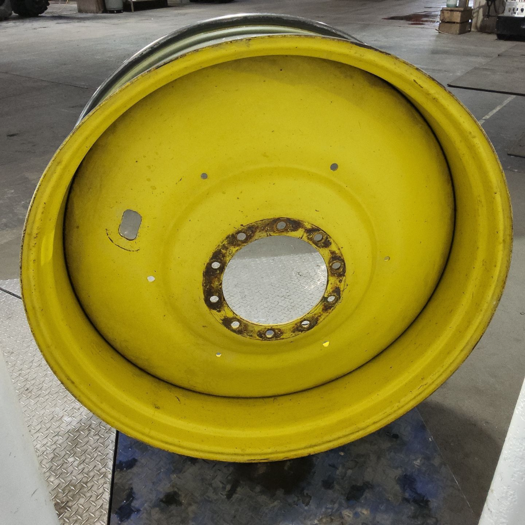 16"W x 46"D, John Deere Yellow 10-Hole Formed Plate
