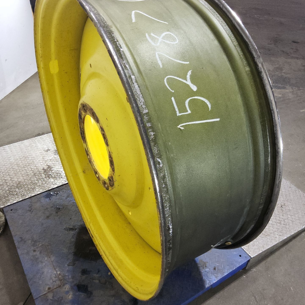 16"W x 46"D, John Deere Yellow 10-Hole Formed Plate