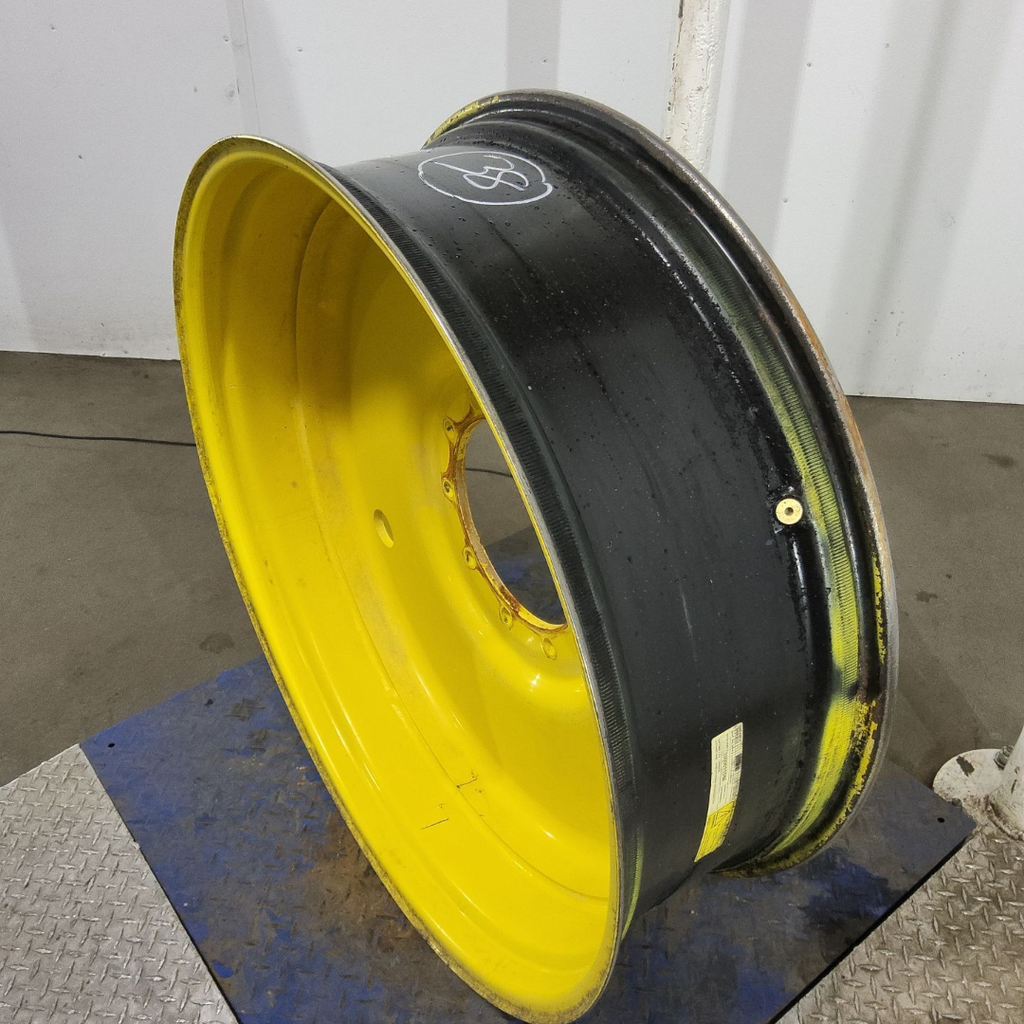12"W x 38"D, John Deere Yellow 10-Hole Formed Plate
