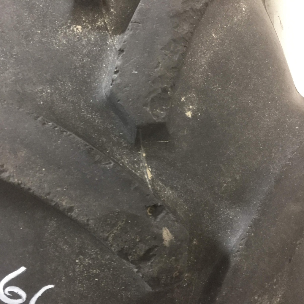 420/90R30 Goodyear Farm DT800 Optitrac R-1W on Agco Corp Gray 12-Hole Waffle Wheel (Groups of 2 bolts) 30%
