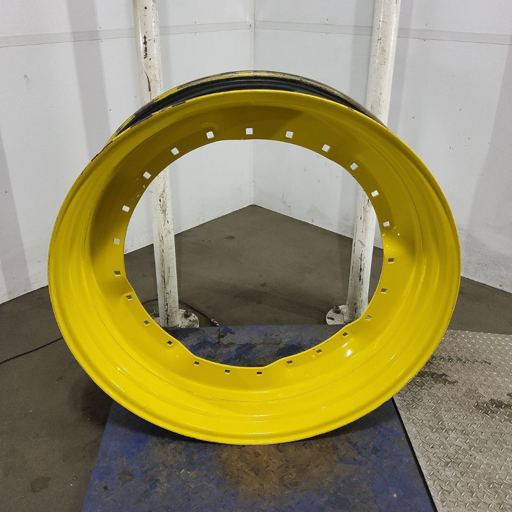 10"W x 42"D, John Deere Yellow 12-Hole Waffle Wheel (Groups of 3 bolts)
