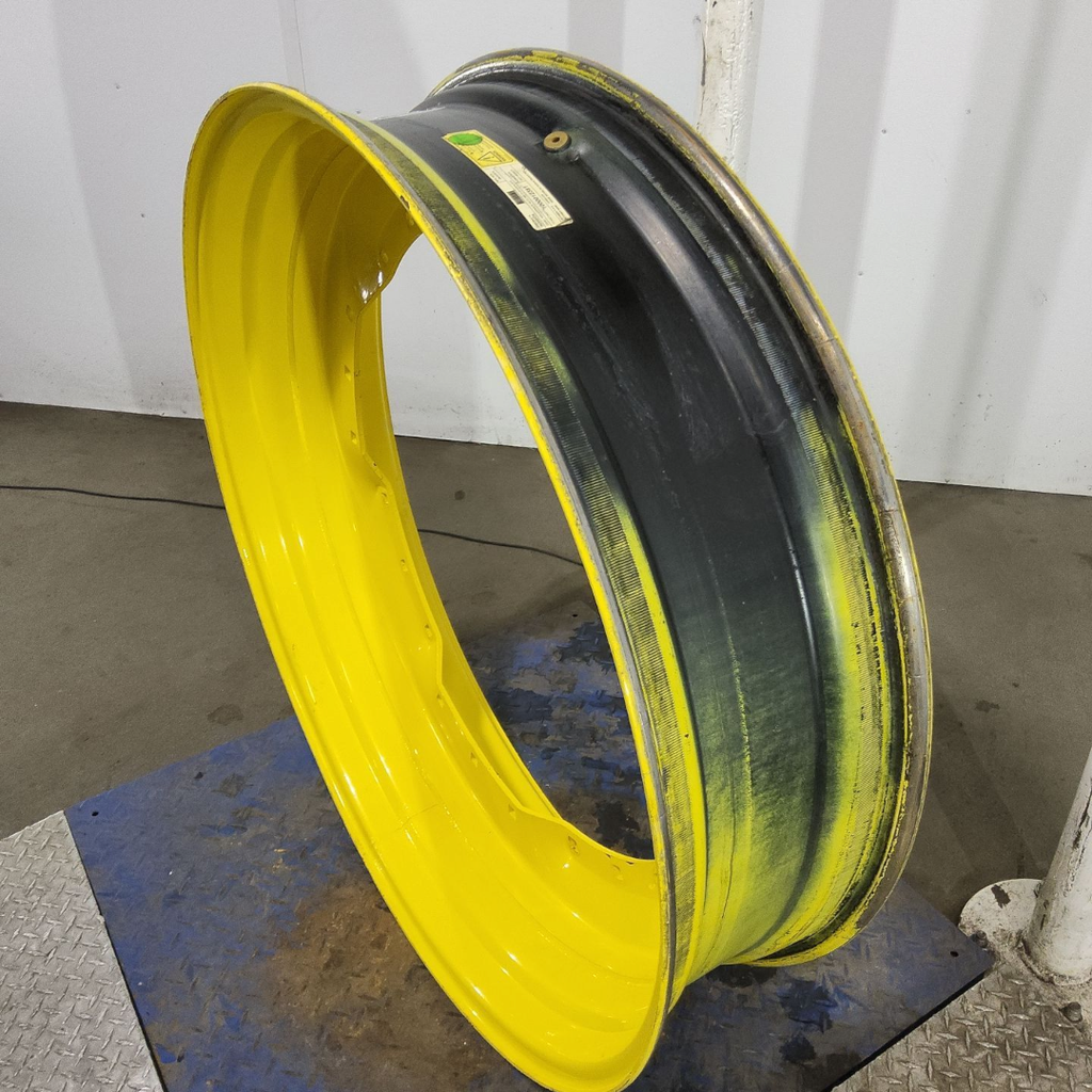 10"W x 42"D, John Deere Yellow 12-Hole Waffle Wheel (Groups of 3 bolts)