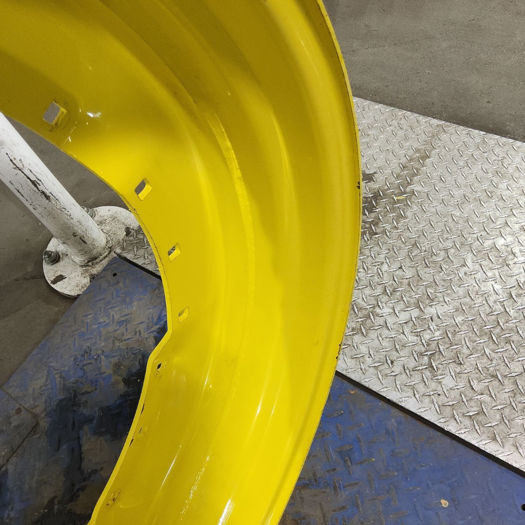 10"W x 42"D, John Deere Yellow 12-Hole Waffle Wheel (Groups of 3 bolts)