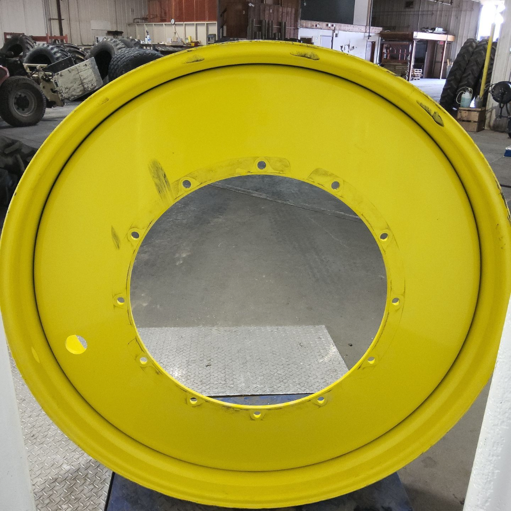 12"W x 54"D, John Deere Yellow 12-Hole Stub Disc