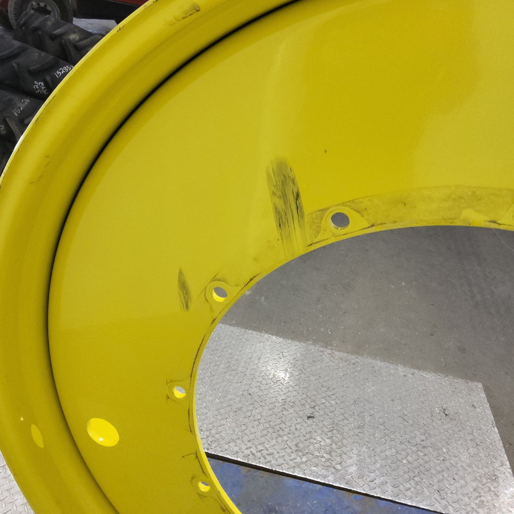 12"W x 54"D, John Deere Yellow 12-Hole Stub Disc