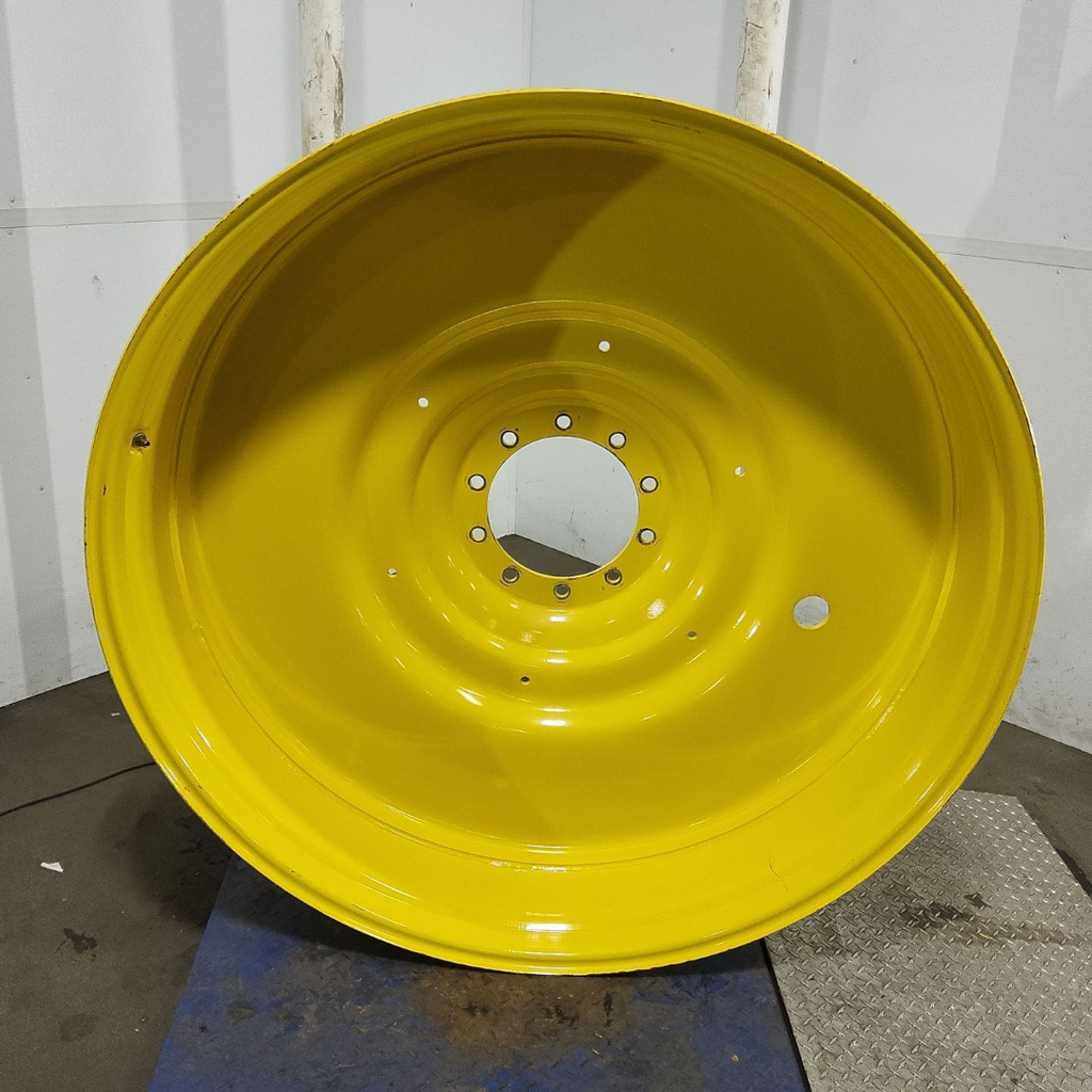 12"W x 54"D, John Deere Yellow 10-Hole Formed Plate