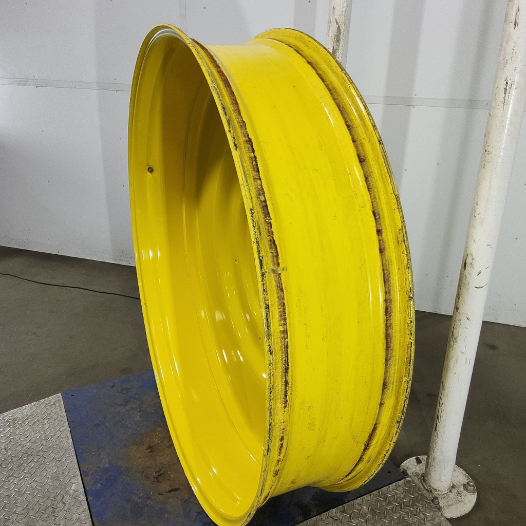12"W x 54"D, John Deere Yellow 10-Hole Formed Plate