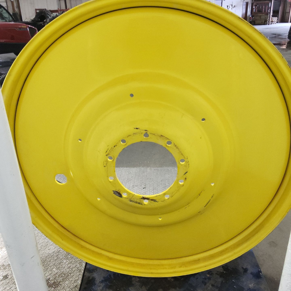 12"W x 54"D, John Deere Yellow 10-Hole Formed Plate