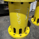 10-Hole 21.5"L Hub Extension/Triple, John Deere Yellow