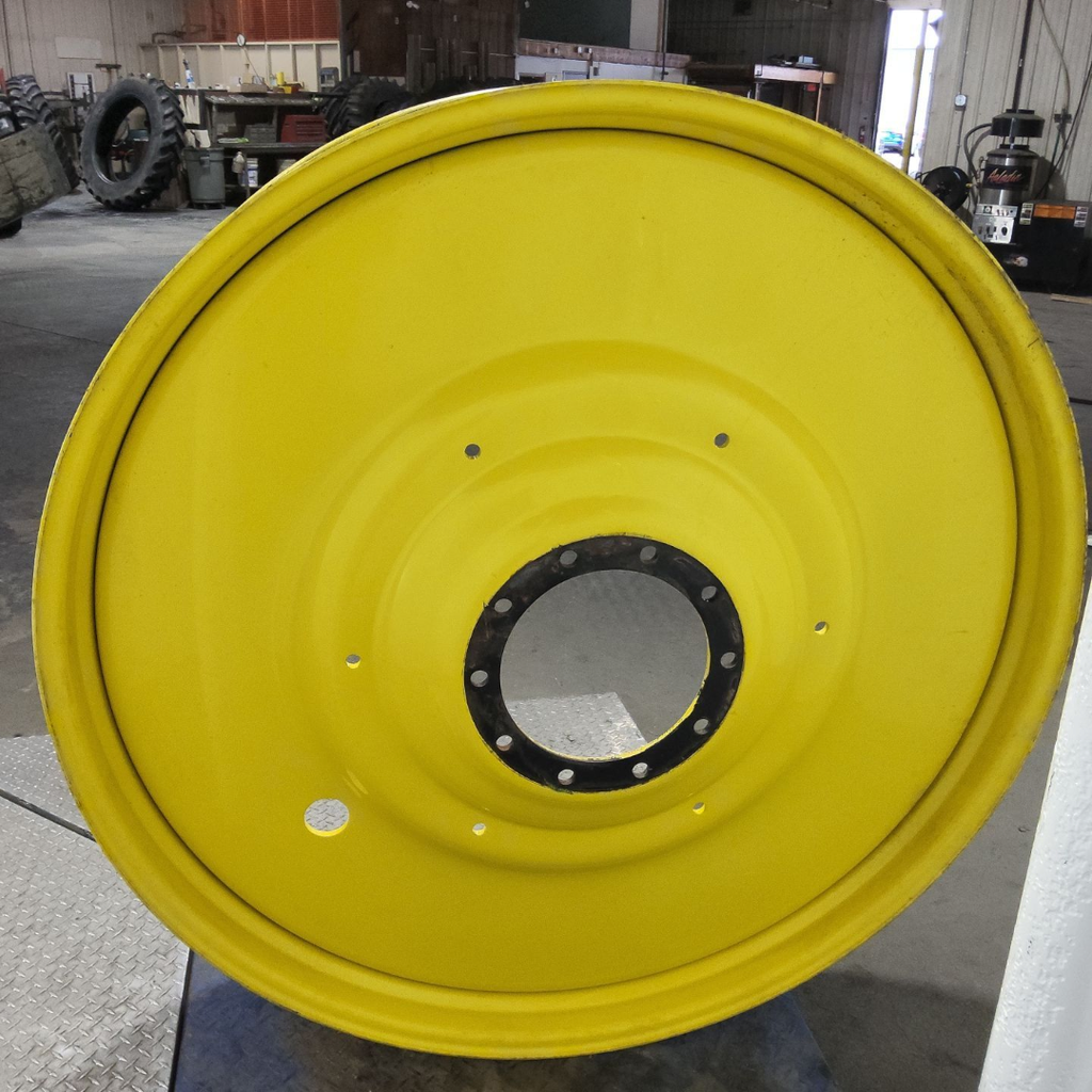 12"W x 54"D, John Deere Yellow 10-Hole Formed Plate