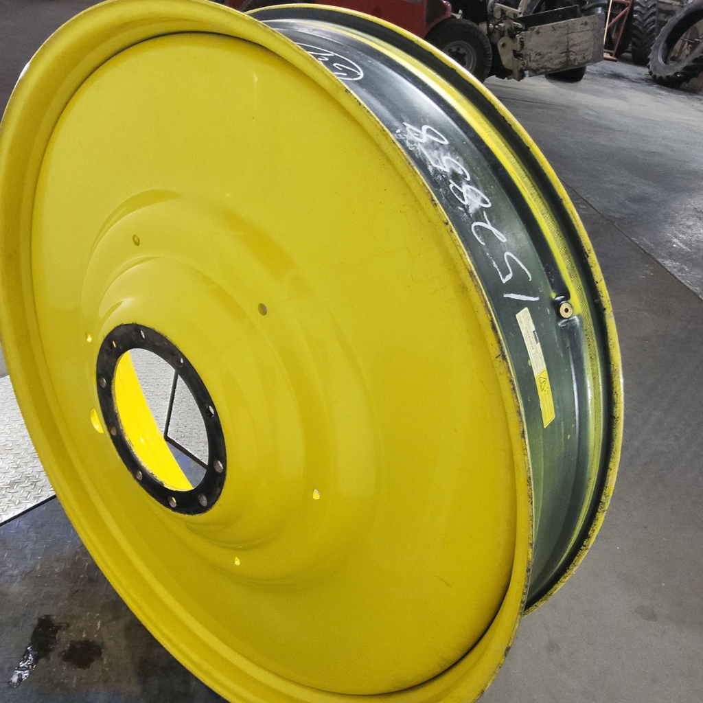 12"W x 54"D, John Deere Yellow 10-Hole Formed Plate