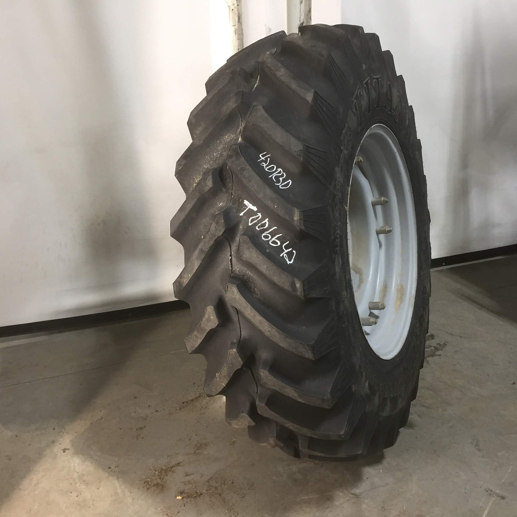 420/90R30 Titan Farm Hi Traction Lug Radial R-1 142 B 99%