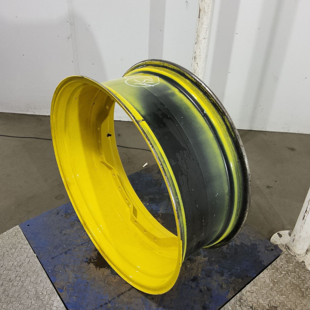 13"W x 34"D, John Deere Yellow 12-Hole Waffle Wheel (Groups of 3 bolts)