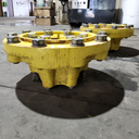 10-Hole Wedg-Lok OE Style, 3.94" (100mm) axle, John Deere Yellow