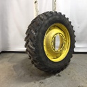 380/85R34 Goodyear Farm Dyna Torque Radial R-1 on John Deere Yellow 12-Hole Waffle Wheel (Groups of 2 bolts) 60%