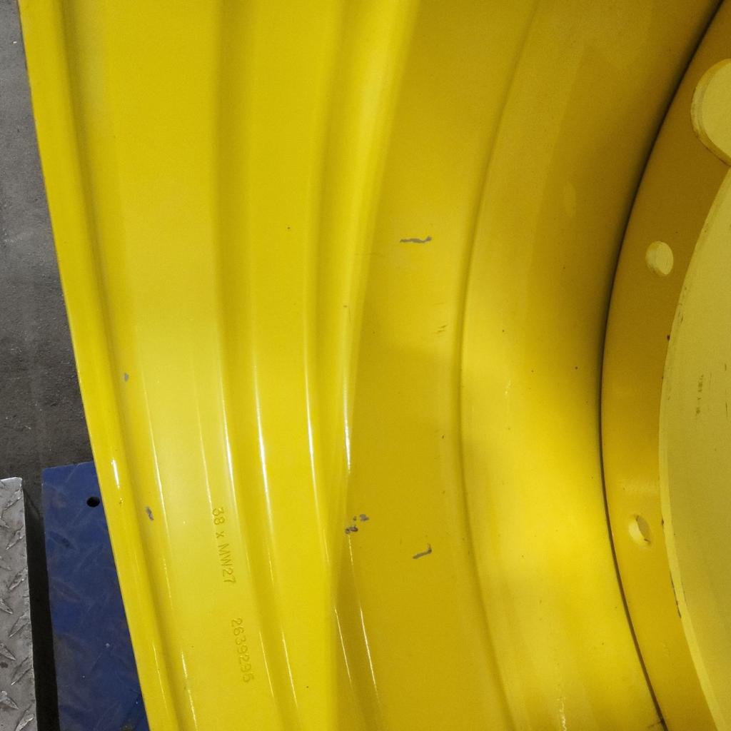 27"W x 38"D, John Deere Yellow 12-Hole Stub Disc