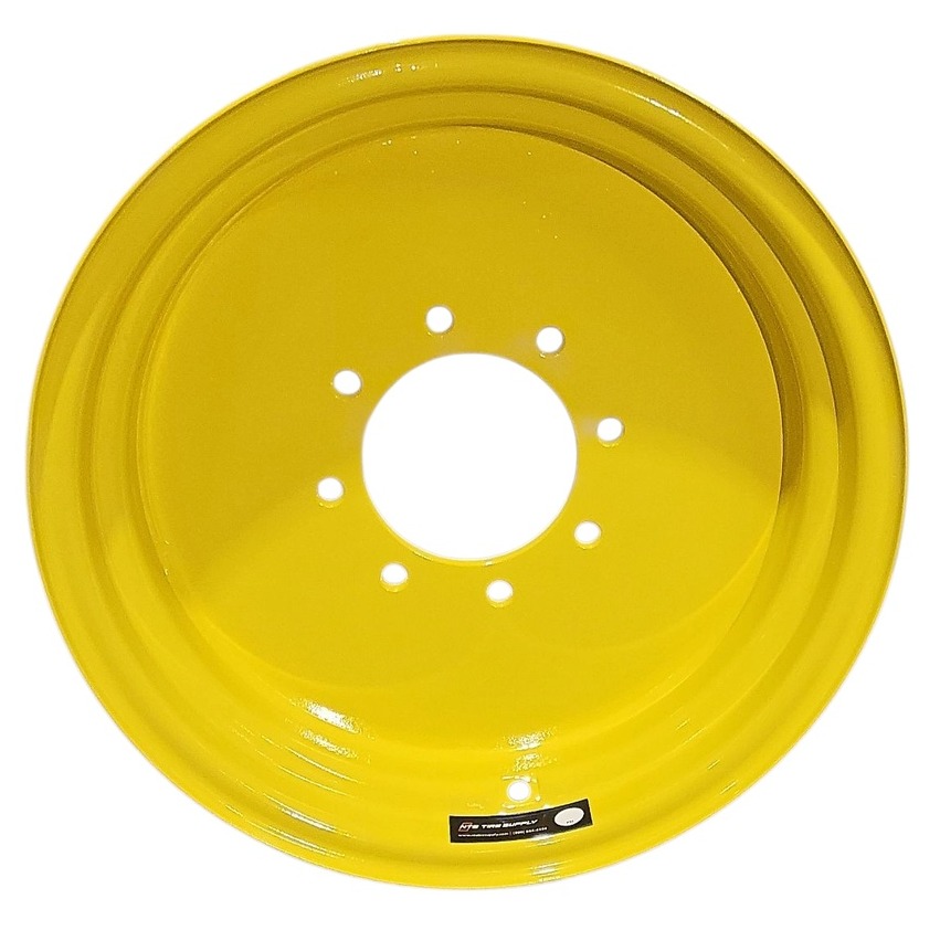 10"W x 20"D, John Deere Yellow 8-Hole Flat Plate
