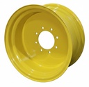 10"W x 20"D, John Deere Yellow 8-Hole Flat Plate