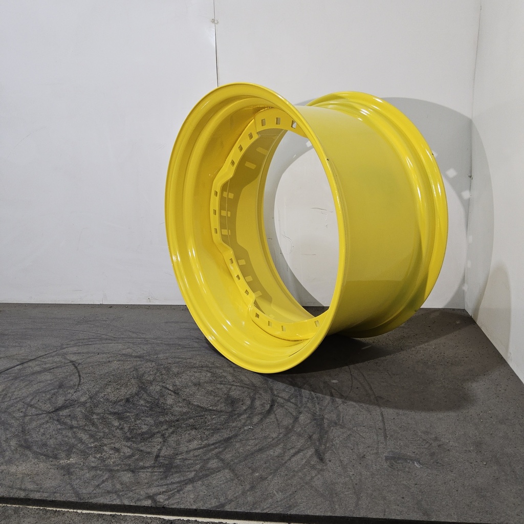 15"W x 28"D, John Deere Yellow 12-Hole Waffle Wheel (Groups of 3 bolts)