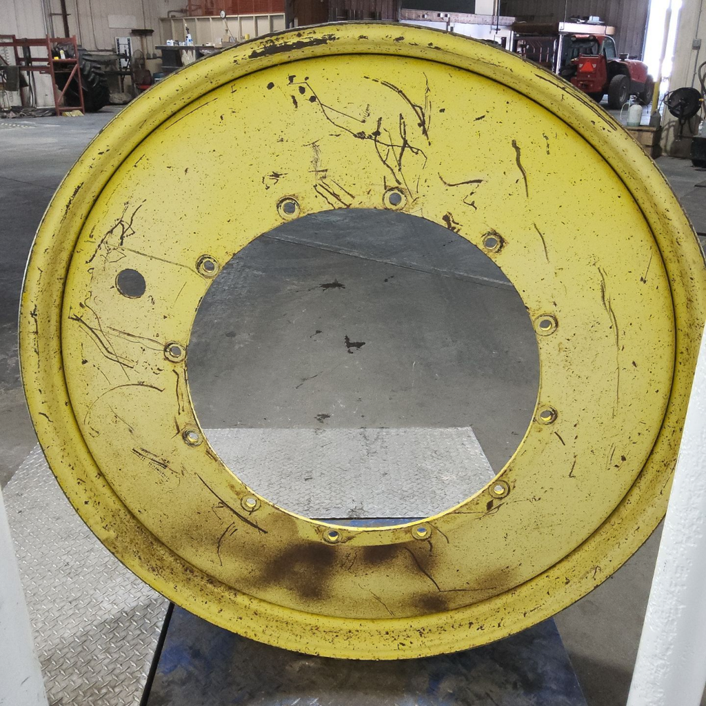 10"W x 54"D, John Deere Yellow 12-Hole Stub Disc