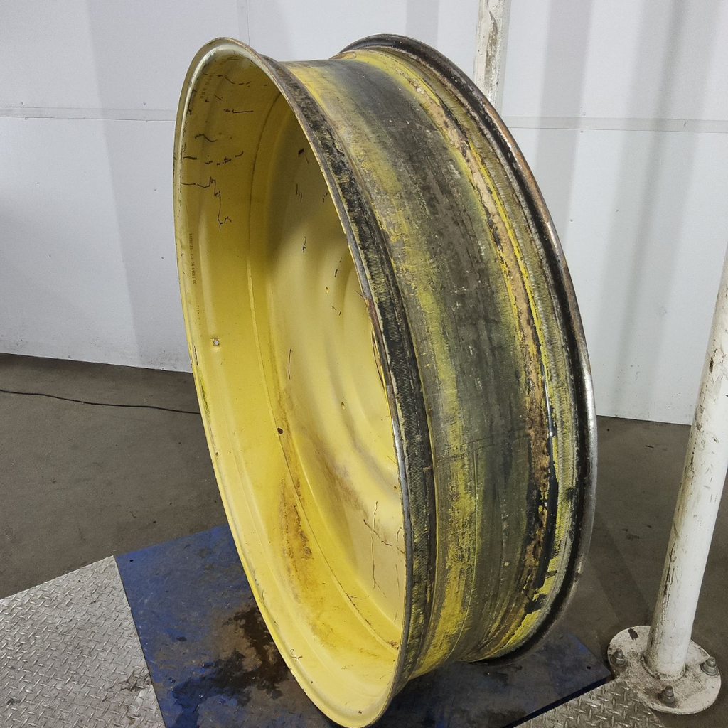 12"W x 54"D, John Deere Yellow 10-Hole Formed Plate
