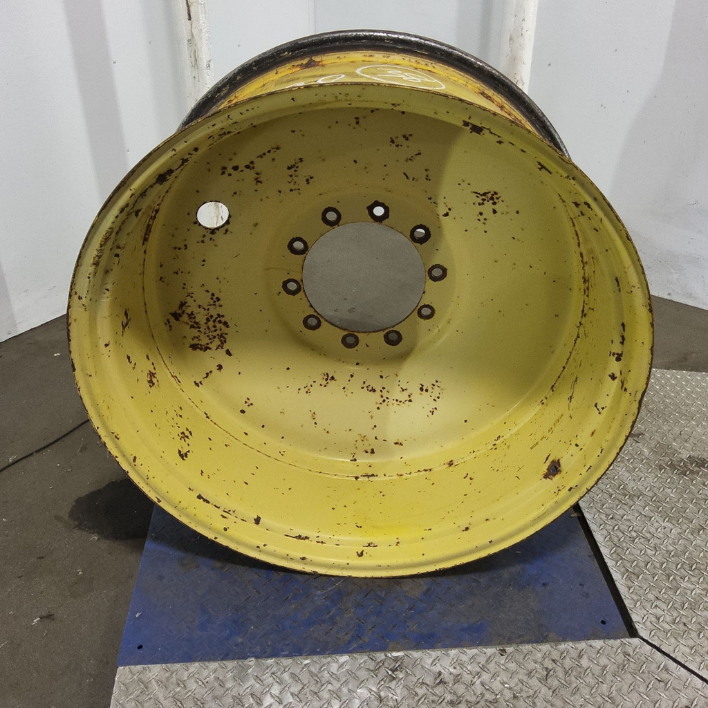 18"W x 38"D, John Deere Yellow 10-Hole Formed Plate