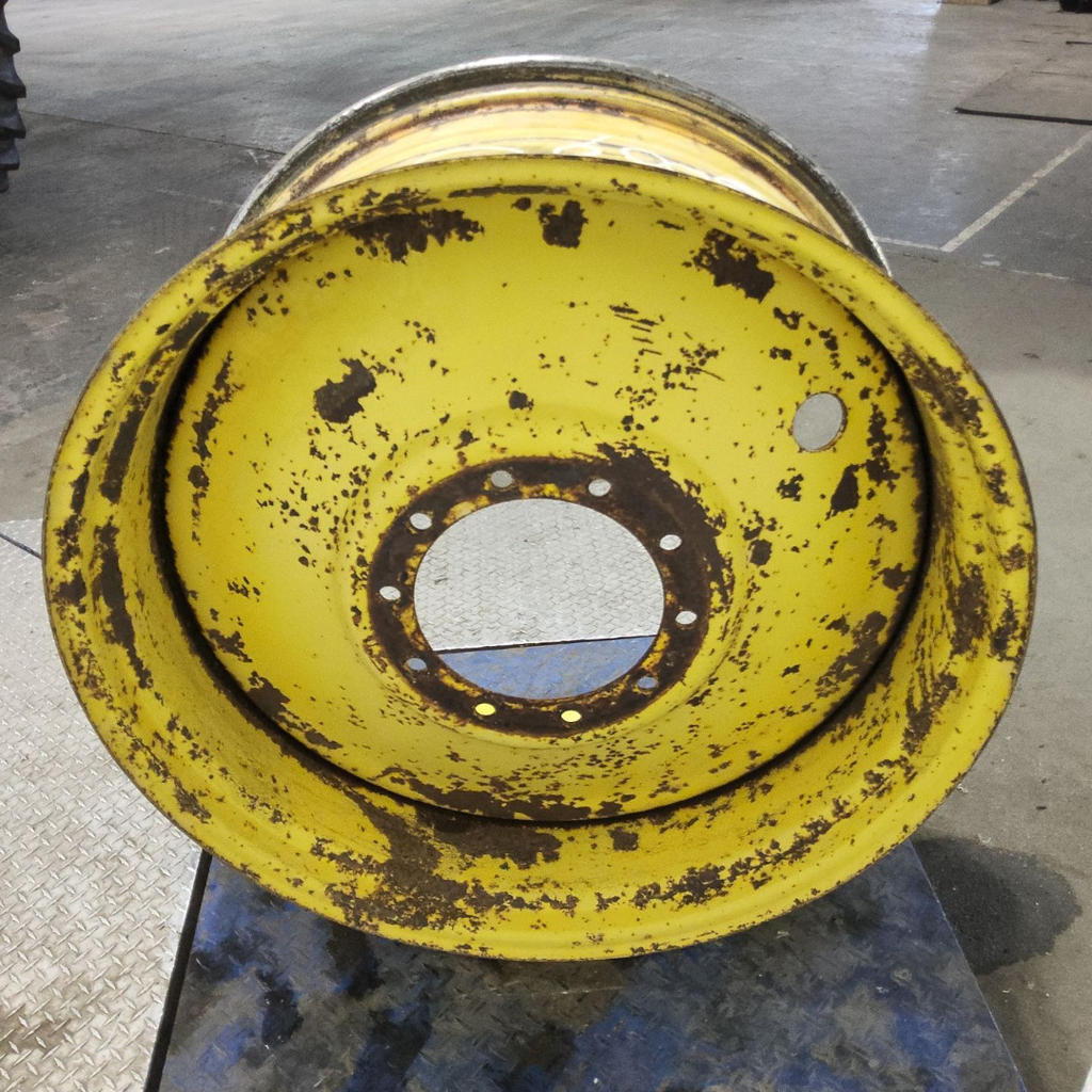 18"W x 38"D, John Deere Yellow 10-Hole Formed Plate