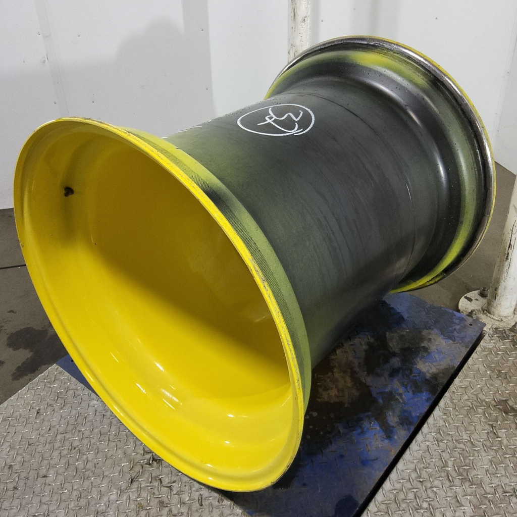 36"W x 32"D, John Deere Yellow 12-Hole Formed Plate