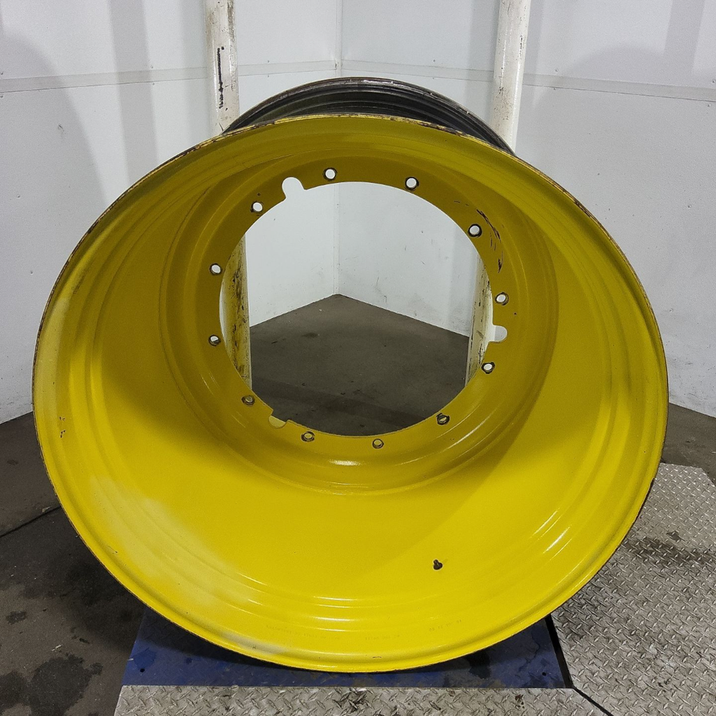 38"W x 46"D, John Deere Yellow 12-Hole Stub Disc