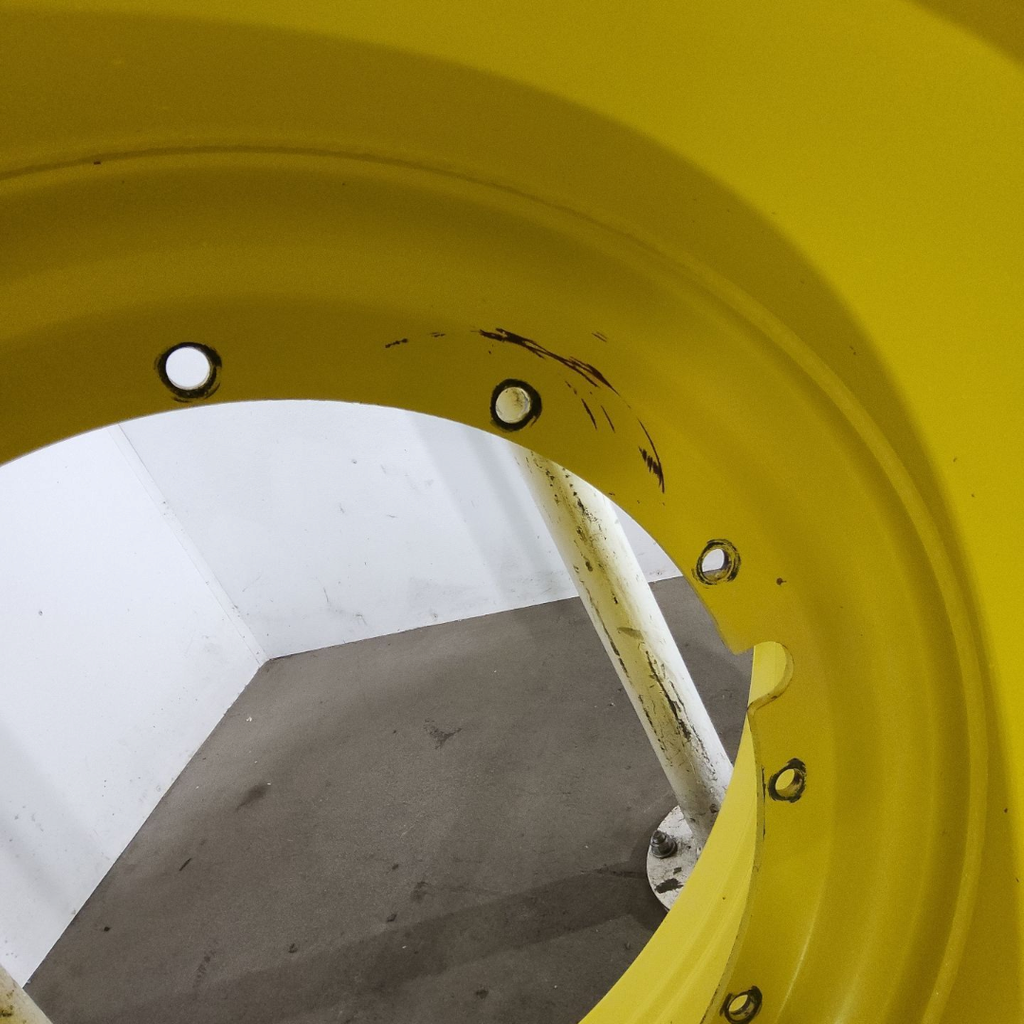 38"W x 46"D, John Deere Yellow 12-Hole Stub Disc