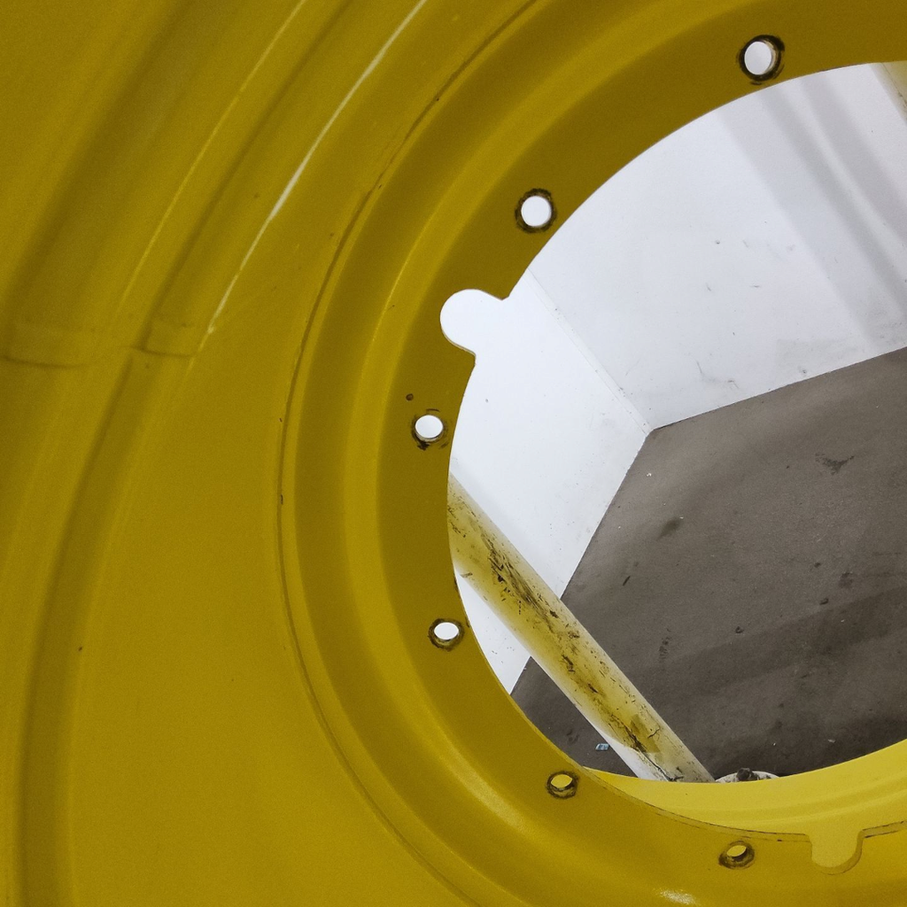 38"W x 46"D, John Deere Yellow 12-Hole Stub Disc