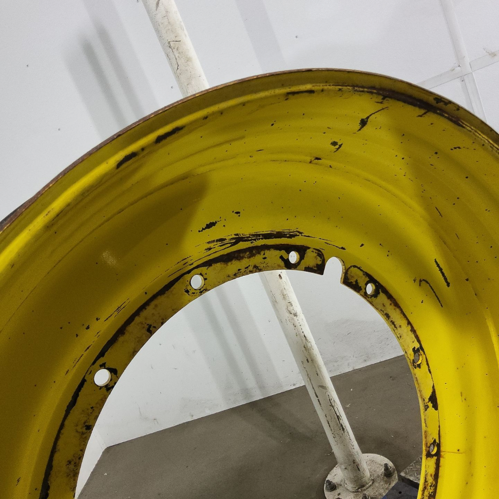 15"W x 50"D, John Deere Yellow 12-Hole Stub Disc