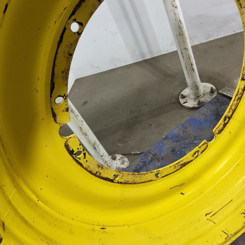 15"W x 50"D, John Deere Yellow 12-Hole Stub Disc
