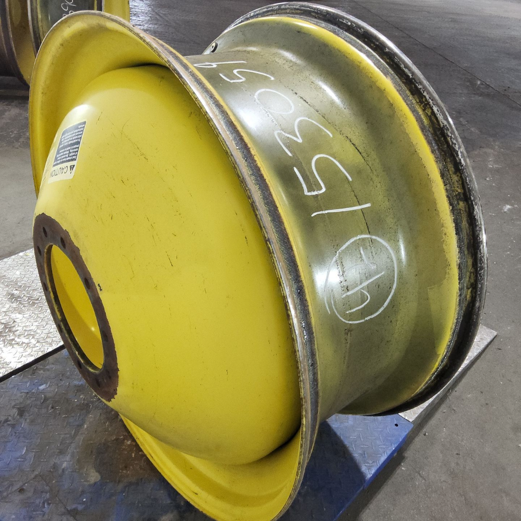 18"W x 42"D, John Deere Yellow 10-Hole Dolly Dual