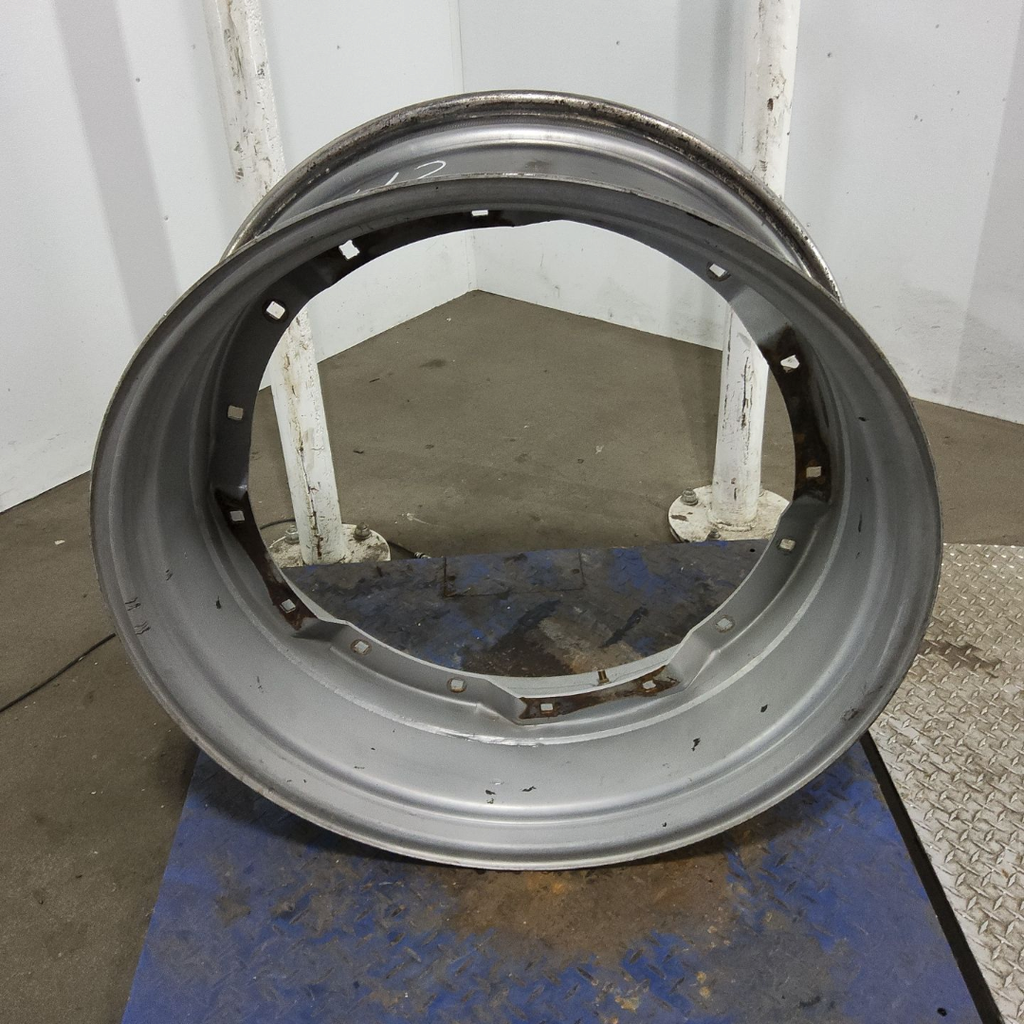 13"W x 34"D, Case IH Silver Mist 12-Hole Waffle Wheel (Groups of 3 bolts)