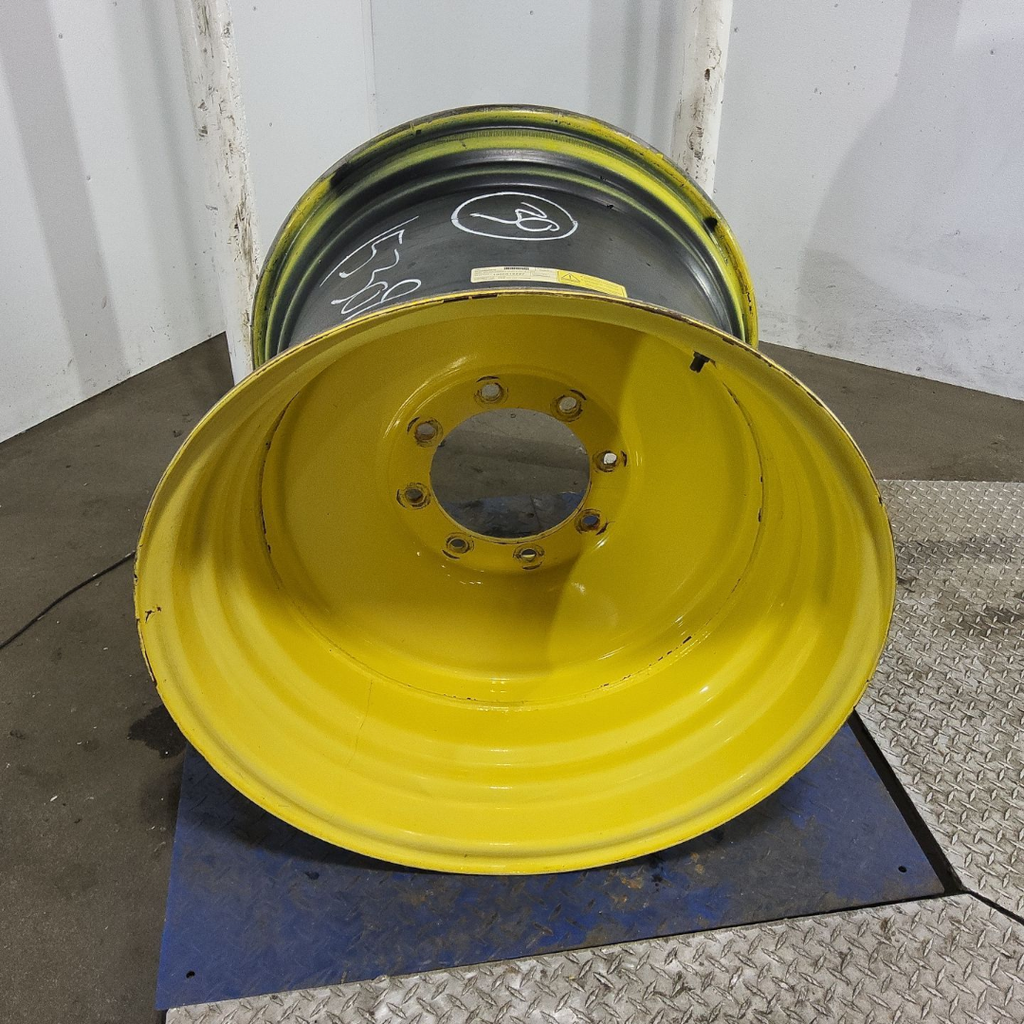 25"W x 30"D, John Deere Yellow 8-Hole Formed Plate