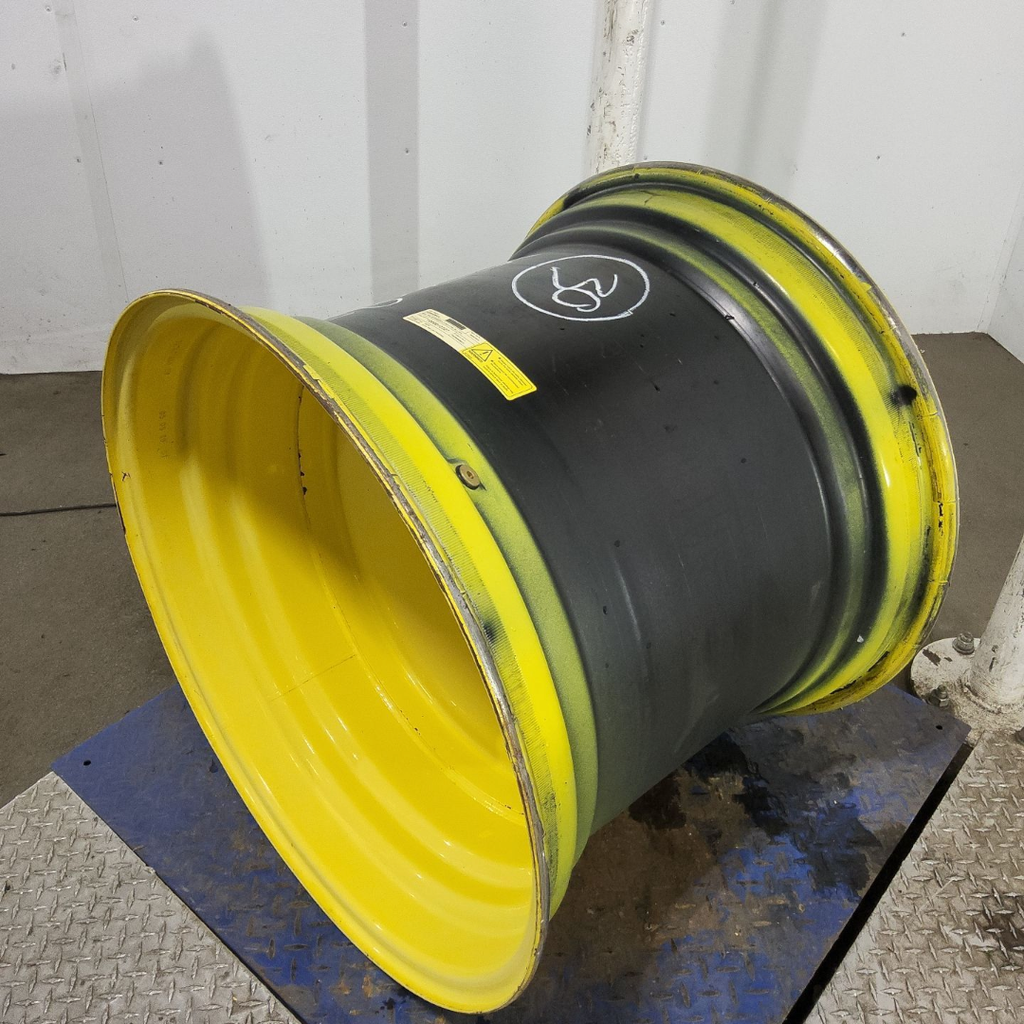 25"W x 30"D, John Deere Yellow 8-Hole Formed Plate