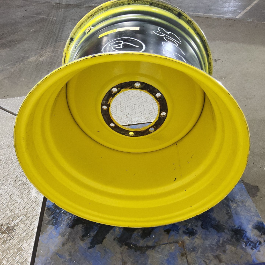 25"W x 30"D, John Deere Yellow 8-Hole Formed Plate