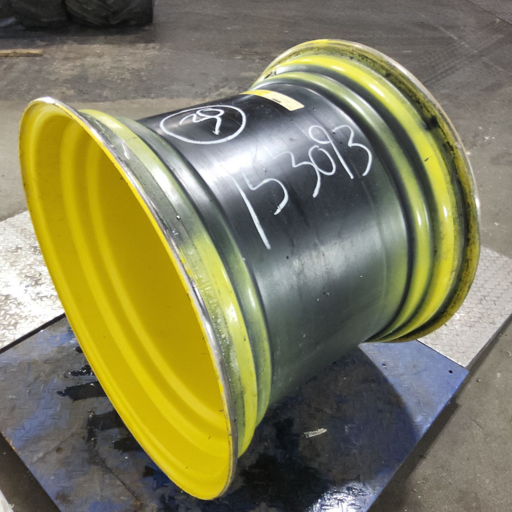 25"W x 30"D, John Deere Yellow 8-Hole Formed Plate