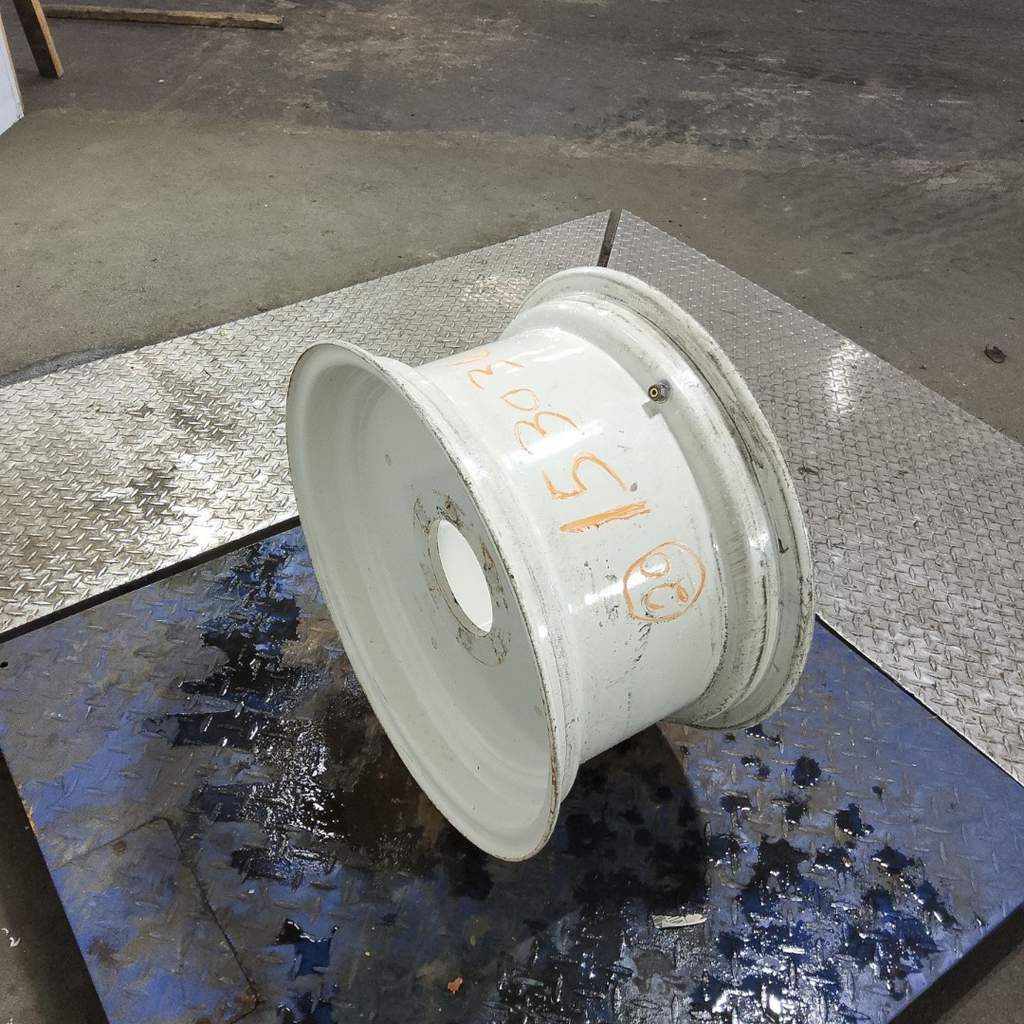 11"W x 20"D, New Holland White 6-Hole Flat Plate