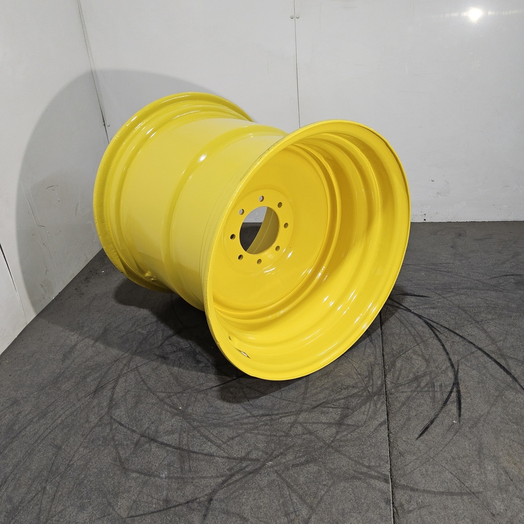 25"W x 26"D, John Deere Yellow 8-Hole Formed Plate