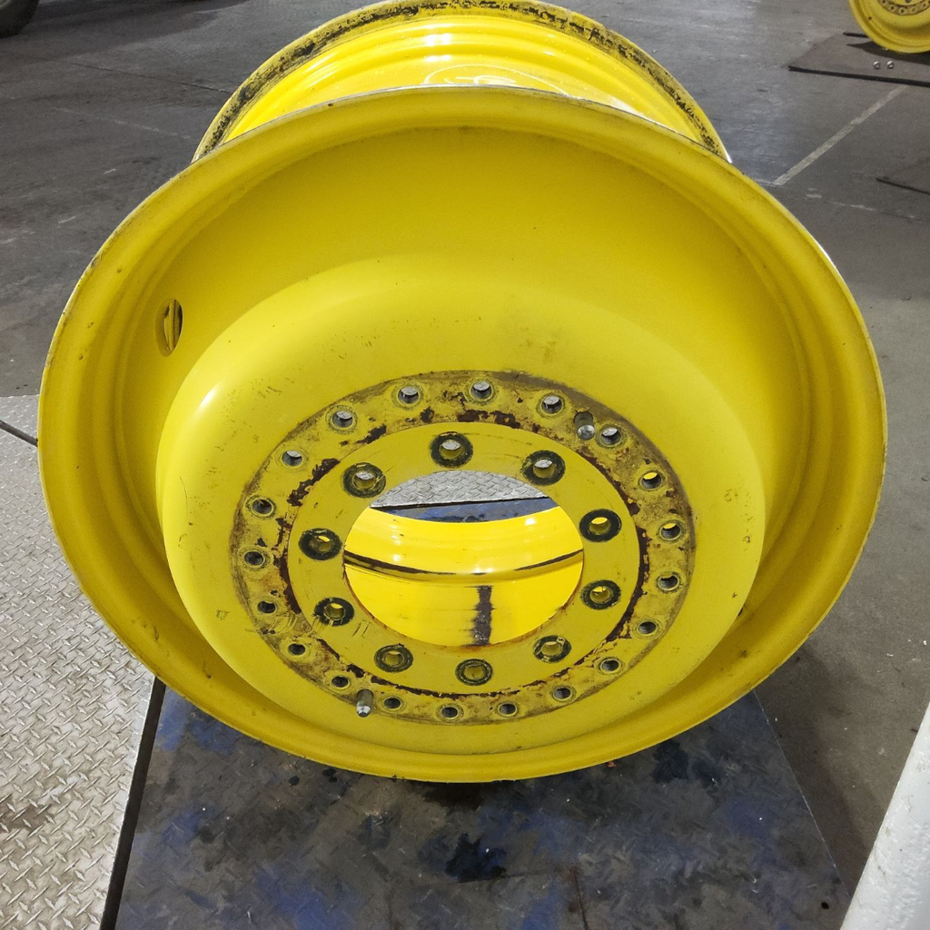 23"W x 38"D, John Deere Yellow 10-Hole Straddle Dual - Inside Main