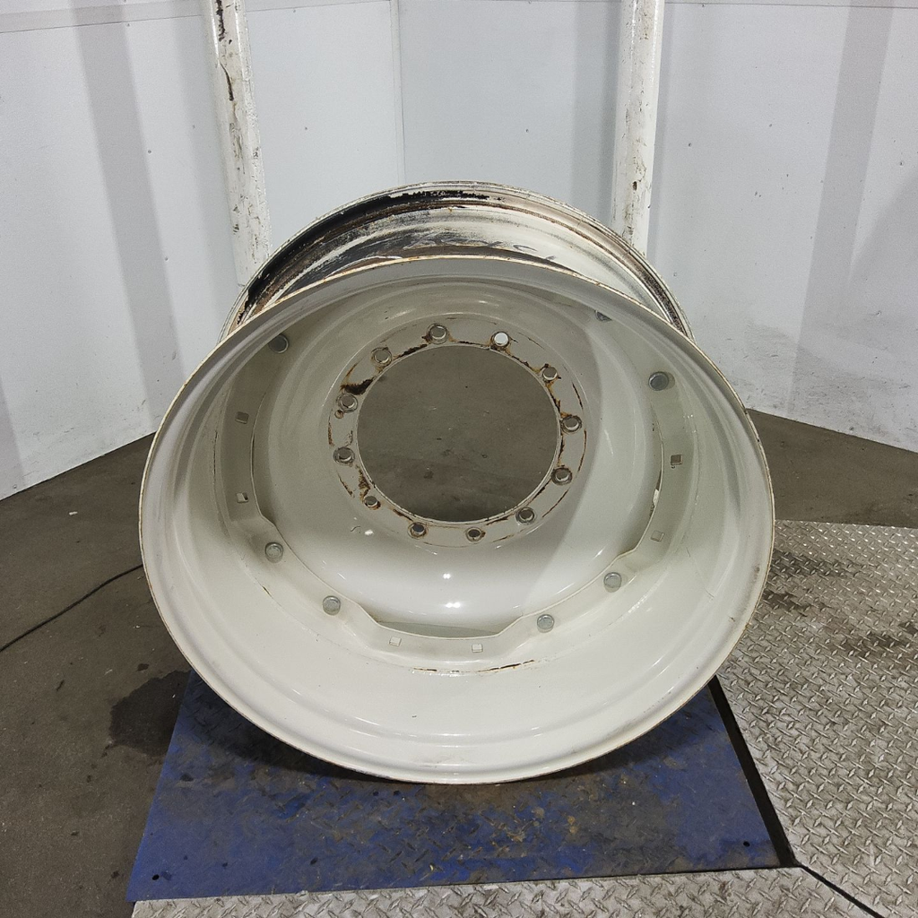 15"W x 34"D, New Holland White 8-Hole Waffle Wheel (Groups of 2 bolts)