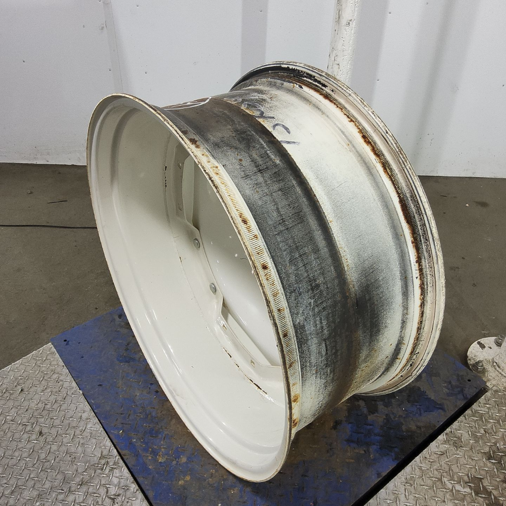15"W x 34"D, New Holland White 8-Hole Waffle Wheel (Groups of 2 bolts)