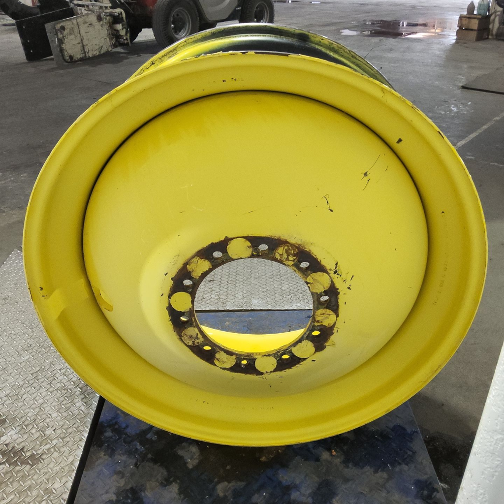 18"W x 42"D, John Deere Yellow 10-Hole Dolly Dual