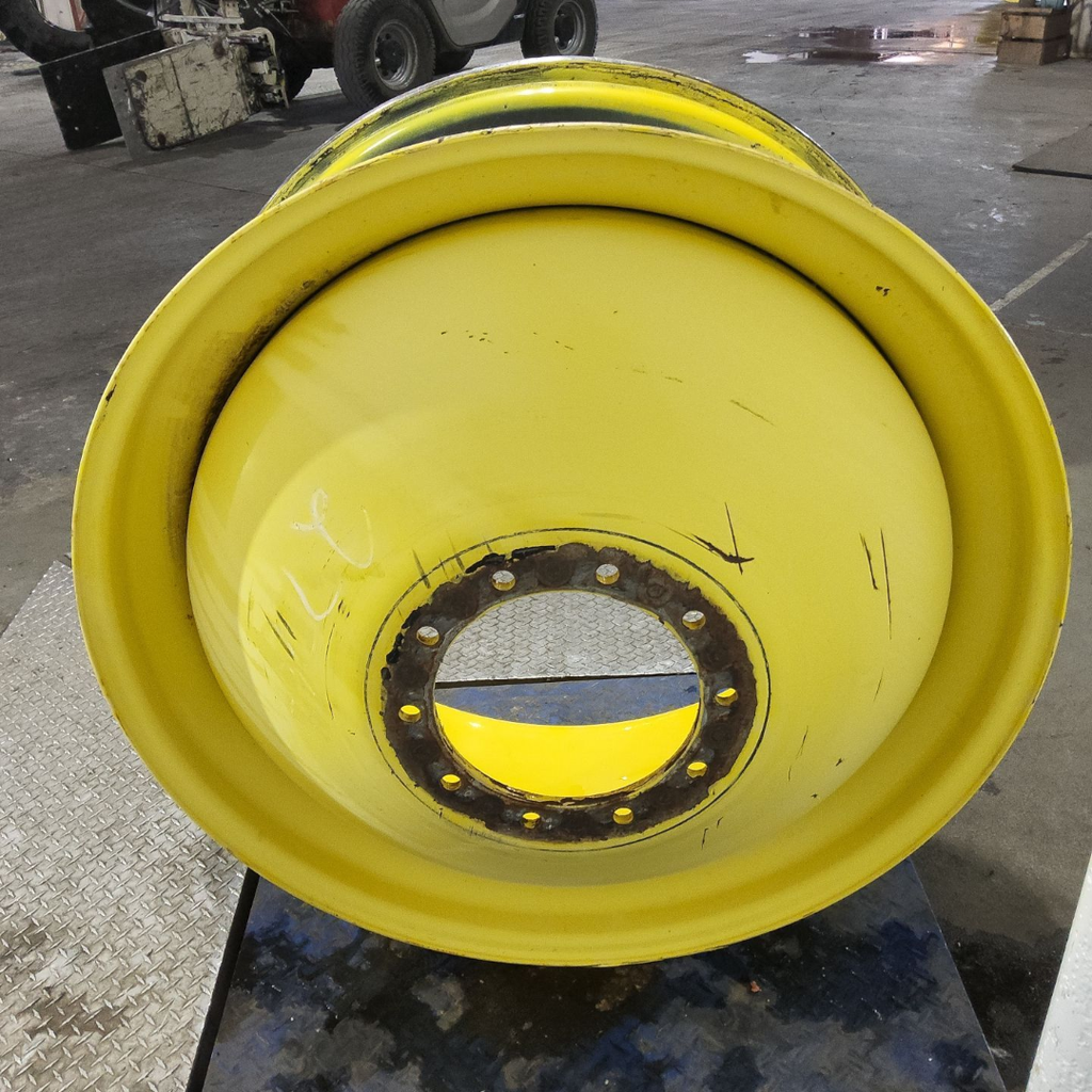 18"W x 42"D, John Deere Yellow 10-Hole Dolly Dual